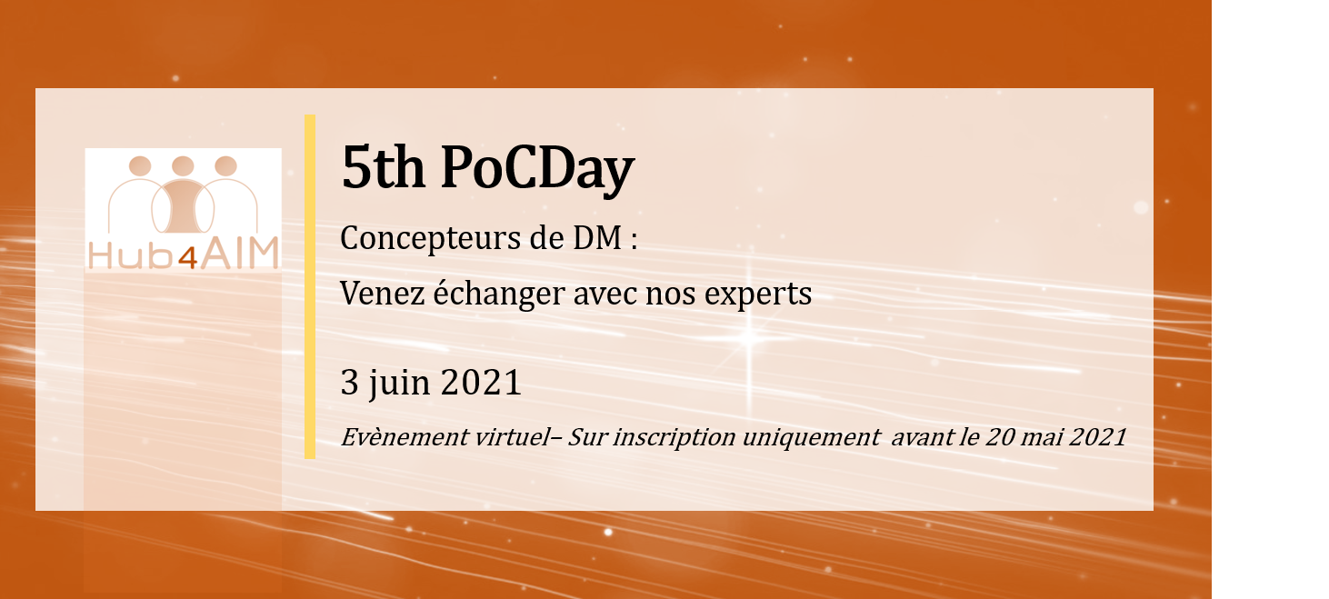 L’Atelier du DM Hub4AIM 5e édition (Poc Day) – 3 juin 2021 (évènement en ligne)